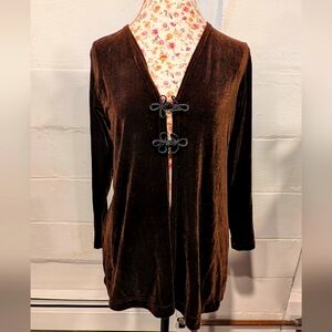 Vintage LOGO Velvet Cardigan